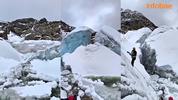 Momento en que Glaciar se
